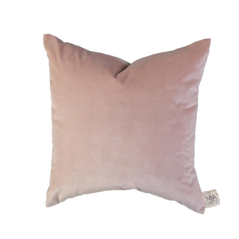 Sawyer Velvet Cushion | Blush Pink-Mayvn Interiors-m a g n o l i a | home