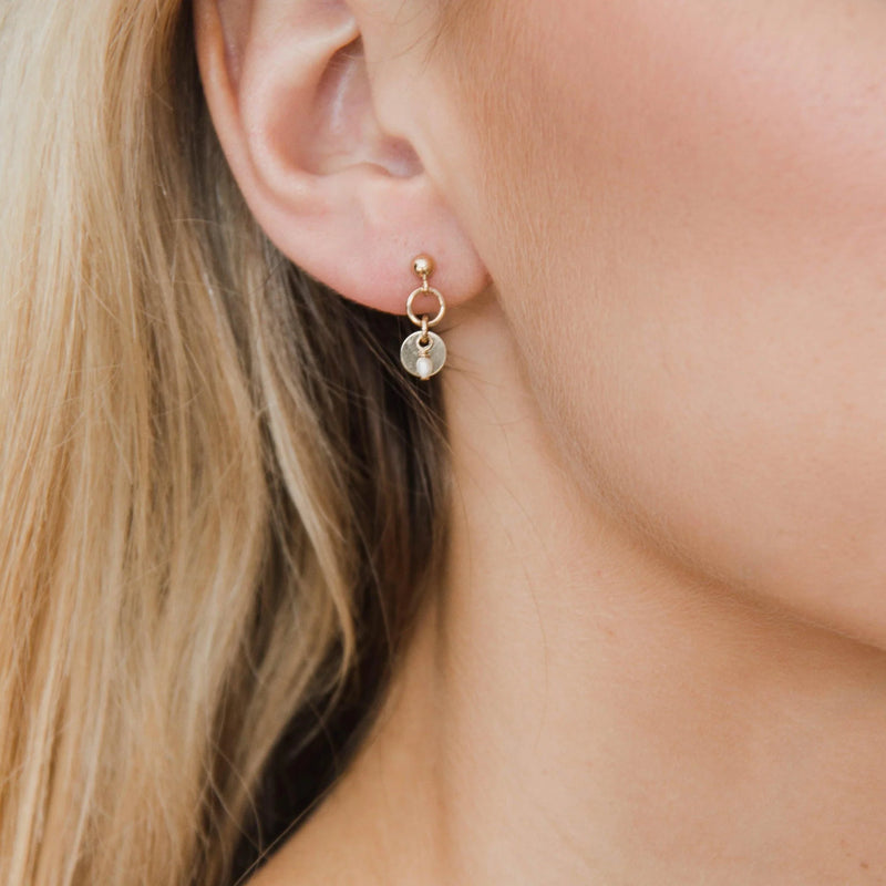 Sia Pearl Earrings | Gold